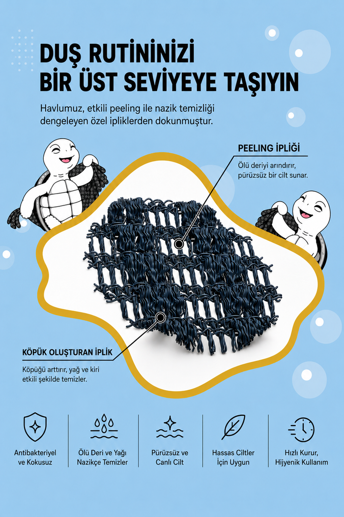 BLISSAL Peeling Duş Havlusu