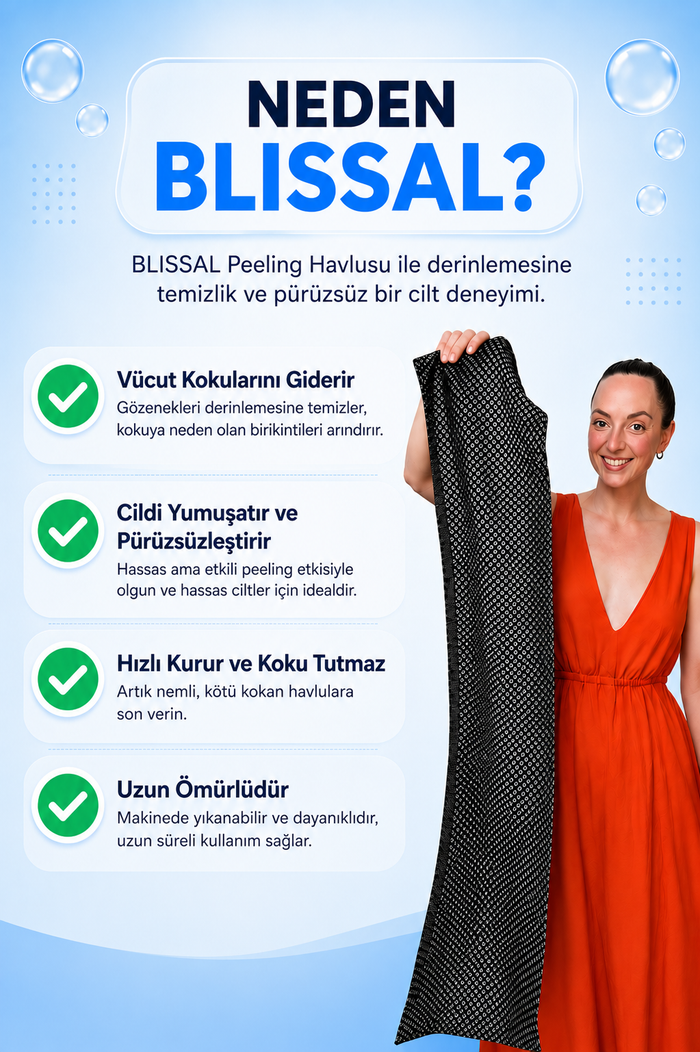 BLISSAL Peeling Duş Havlusu