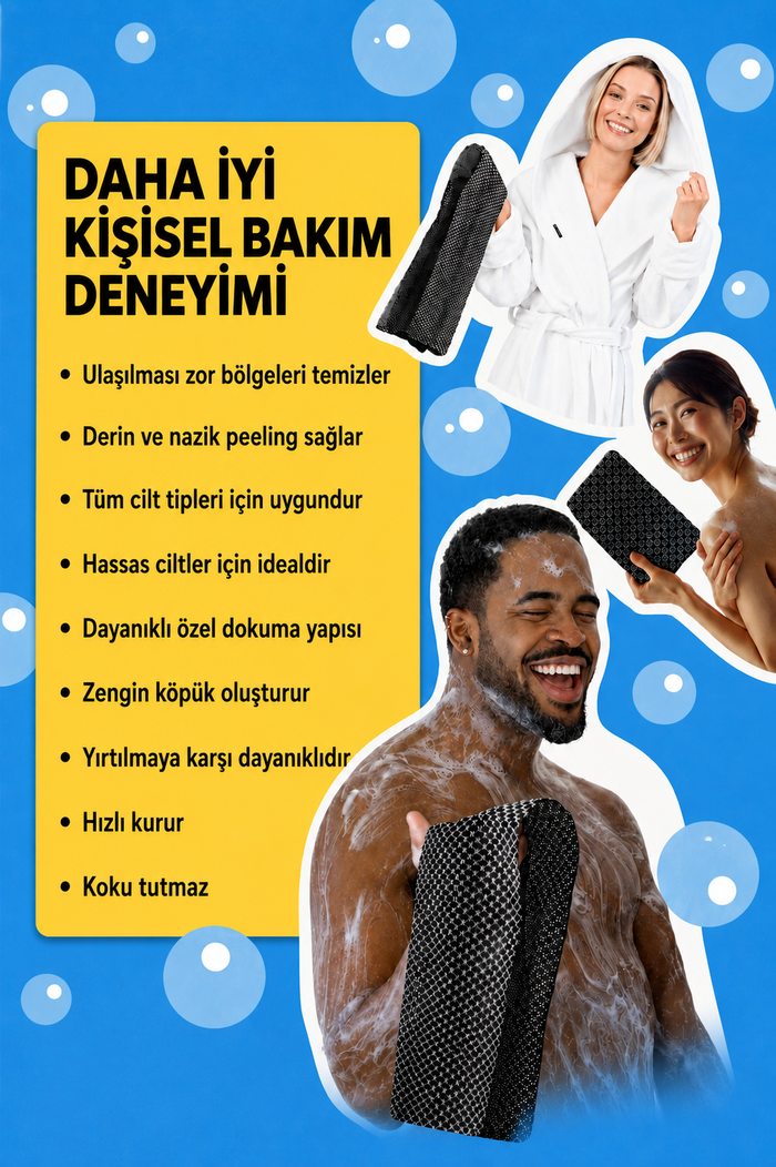 BLISSAL Peeling Duş Havlusu