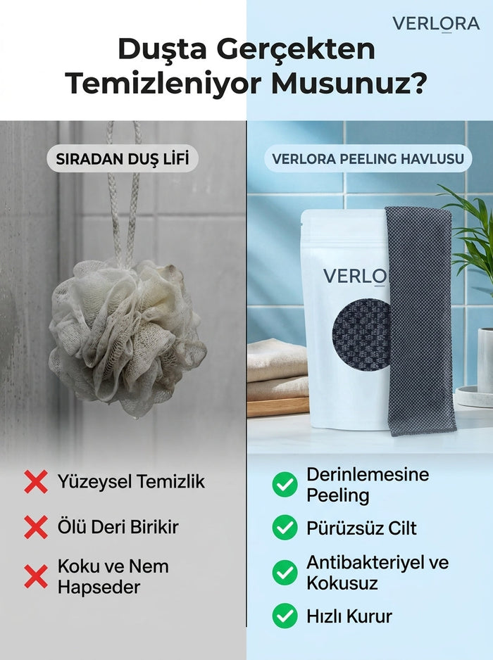 VERLORA Peeling Duş Havlusu 2